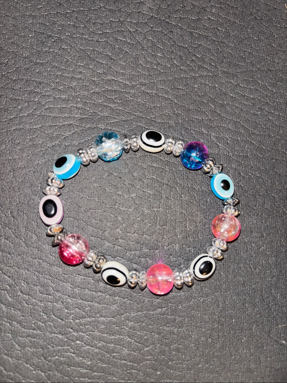 Handmade Multicolor Evil Eye Beaded Bracelet - Unknown Brand
